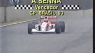 Última volta de Senna no GP Brasil 1991  Tema da vitória [upl. by Mccafferty8]