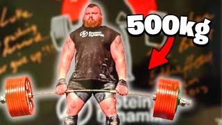 1102lb  500kg Deadlift World Record ft Eddie Hall [upl. by Desiri]