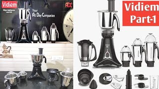 Vidiem ADC Mixer Grinder with chopper unboxing Review part 1vegetable chopper review [upl. by Roarke]