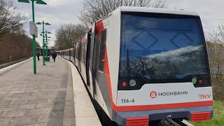 UBahn HamburgMitfahrt im DT4 auf der U1 von Kellinghusenstraßen bis Großhansdorf [upl. by Yna]