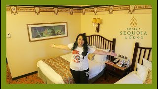 Disneyland Paris Sequoia Lodge Hotel  Room Tour [upl. by Ahsaenat]