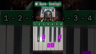 MF DOOM  Vomitspit tutorial piano [upl. by Nossah]