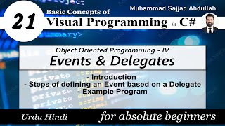 21 Events and Delegates in C  OOP4  Visual Programming [upl. by Ahsein]