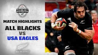 HIGHLIGHTS  All Blacks v USA Eagles 1874 Cup [upl. by Meehyr]