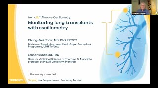 Webinar Learn more about Airwave Oscillometry in lung transplants patients [upl. by Aicenaj]