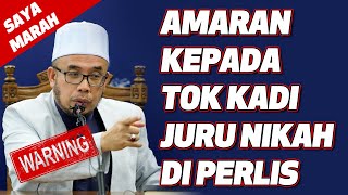 Prof Dr MAZA  Amaran Kepada Tok KadiJuru Nikah Di Perlis  Saya Marah [upl. by Llebpmac]