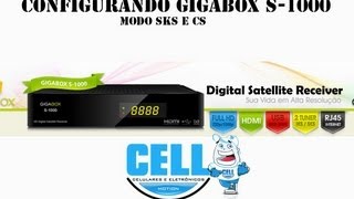 GIGABOX S1000  Atualizando Configurando CS e IKS [upl. by Favianus]