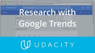 Research with Google Trends  PreLaunch  App Marketing  Udacity [upl. by Neelrac]