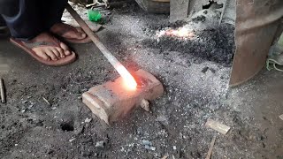 How to make a catting ceni from old iron xl from blacksmith work [upl. by Akcirred]