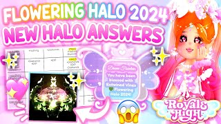 🌼NEW FLOWERING 2024 HALO ANSWERS How To WIN The Halo EASILY 👑 ROBLOX Royale High [upl. by Kired742]