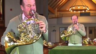 Waldhorn Intonation und Korrektur per Hand Engelbert Schmid Horns [upl. by Ebbie]