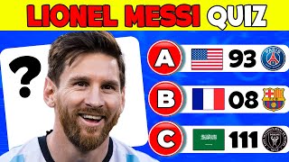 Quiz sur MESSI Connaissez Vous bien LIONEL MESSI Quiz CHÈVRE MESSI  Quiz GOAT MESSI 2024 ❓⚽❓⚽ [upl. by Virgina]