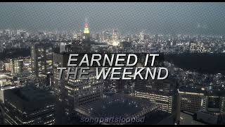 earned it  the weeknd quotcause girl you earned itquot vocals part looped [upl. by Laynad761]