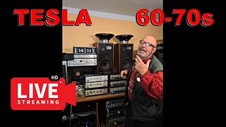 LIVE CAM  60s Vintage Tesla amp Music 15 70s Tesla amp Music 70 [upl. by Neurath]