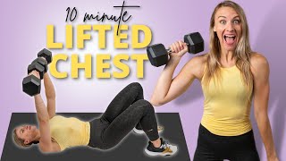 10 minute Chest Workout with Dumbbells [upl. by Nilla]