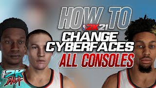 Add Face Scan to Created Players  All Consoles NBA 2K21 [upl. by Annawal90]