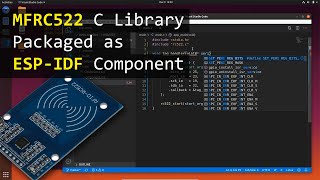 How To Connect MFRC522 With ESP32  ESP IDF Component [upl. by Acisseg]