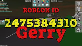 GERRY Roblox Song Codes [upl. by Giesecke739]