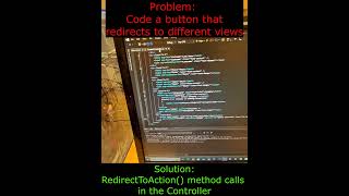 ASPNET Core MVC  How to implement RedirectToAction method calls to navigate to different Views [upl. by Nirik349]