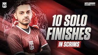 Solo 10 kills  21 kills domination in Scrims  BGMI HIGHLIGHT [upl. by Inobe]