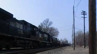 TRRS 18 Porter Junction NS Eastbound Mixed [upl. by Burlie]