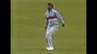 This is some catch Carl Hooper takes a screamer to dismiss Wasim Akram WI vs Pak ODI Hobart 198889 [upl. by Walburga]