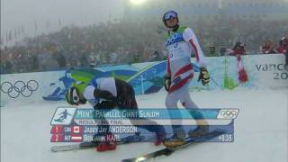 Snowboard Men Parallel Giant Slalom Finals Complete Event  Vancouver 2010 [upl. by Airekal]