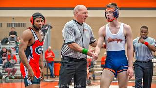 150 – Ethan Essick G of Oswego IL vs Donte Hudson R of Glenbard East IL [upl. by Blessington]