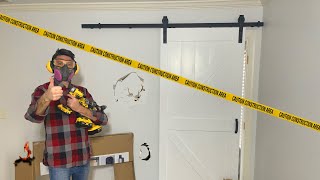 Idiots guide to DIY Barn Door Installation [upl. by Elsy]