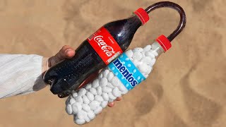 Experiment Coca Cola and Mentos [upl. by Ecidnacal]