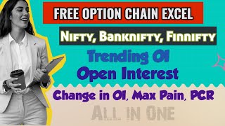 Free Option Chain Excel  Option Chain Analysis  How to pull Option Chain Data [upl. by Elnar]