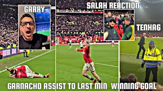 Crazy Reaction To Man United last min winning Goal Vs Liverpool [upl. by Godliman925]