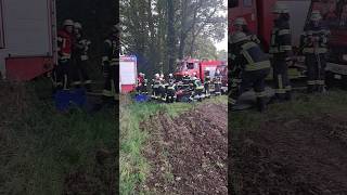 SamtgemeindeÜbung der Feuerwehr Samtgemeinde Bersenbrück in Gehrde Stroh Brand Feuer tlf [upl. by Ariahs980]