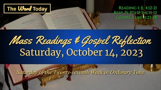 Todays Catholic Mass Readings amp Gospel Reflection  Saturday October 14 2023 [upl. by Holcman]