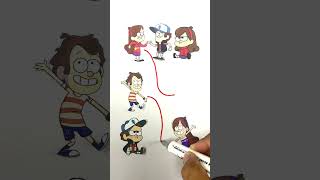 Gravity falls face paper putting puzzle Game gravityfalls gravityfallsedit art [upl. by Eivlys]