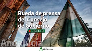 🔴 DIRECTO  Rueda de prensa del Consejo de Gobierno [upl. by Akemed]