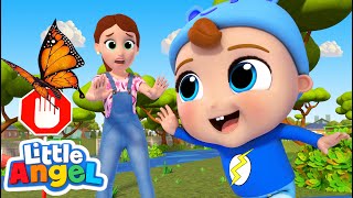 Play Safe Song  Little Angel Kids Songs amp Nursery Rhymes [upl. by Ybhsa]