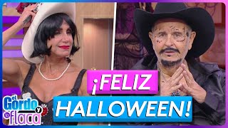 Christian Nodal Ángela Aguilar y Cazzu “juntos” en nuestro Halloween  El Gordo y La Flaca [upl. by Siver859]