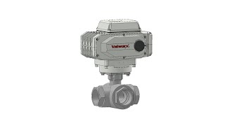 Valworx Electric Actuated Stainless 3Way T Port Ball Valves [upl. by Nadda]