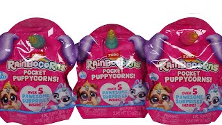 Zuru Rainbocorns Pocket Puppycorns 2 Pack Blind Bag Unboxing Review [upl. by Reivazx]