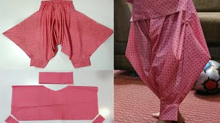 2022 New Dhoti Salwar Very Easy Cutting And Stitching [upl. by Asyal296]