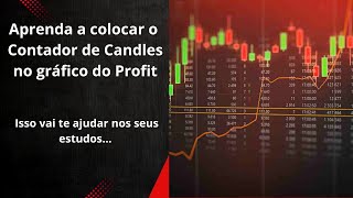 ✅COMO COLOCAR O CONTADOR DE CANDLES NO GRÁFICO DO PROFIT [upl. by Whale]