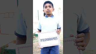 Palindromes English palindromes shorts youtubeshorts [upl. by Jan177]