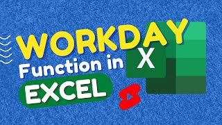 Workday function in excel  Excel Workday formula  Add workdays [upl. by Audry]