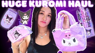 Kuromi Stationery Haul 💜💜  Cute Sanrio Stuff Unboxing [upl. by Spanjian]