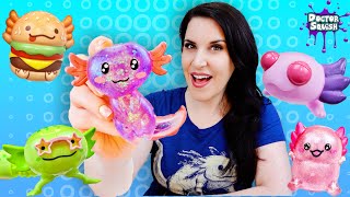 Axolotl Squishy HAUL Huge Ugly Cute Review [upl. by Gibb253]