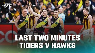 Last Two Minutes  Richmond v Hawthorn  Round 19 2023  AFL [upl. by Jenkins]