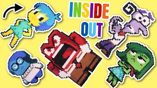 Inside Out 2 Movie Emotions DIY Perler Beads Art Creation Activity Craft with Joy Anger and more [upl. by Terencio]