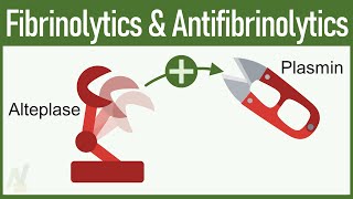 Fibrinolytics amp Antifibrinolytics Pharmacology [upl. by Saraann]