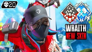 NEW WRAITH 20 KILLS amp 4000 DAMAGE INCREDIBLY AMAZING Apex Legends Gameplay [upl. by Ahseken]